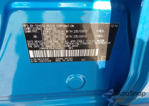 2017 Toyota Rav4 Limited from USA, damaged, VIN JTMDFREV8HD206826